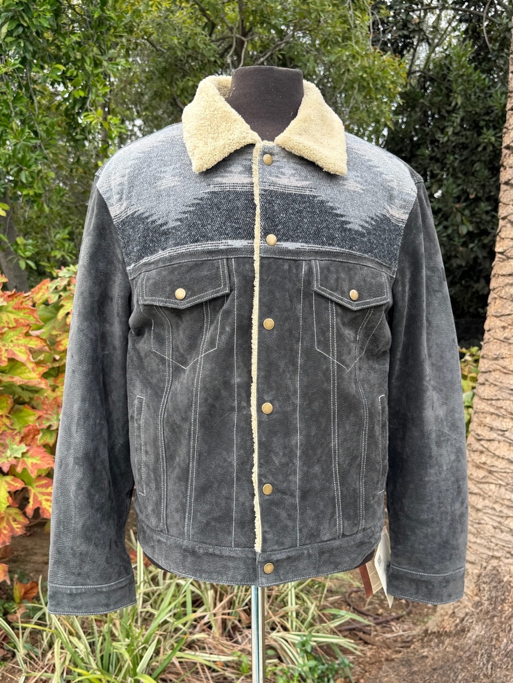 NWT Scully men's boar suede jacket - Size L